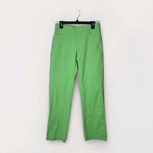 Spread Good Cheer Scrub Pants Medium M Lime Green Cargo Utility Elastic Waist